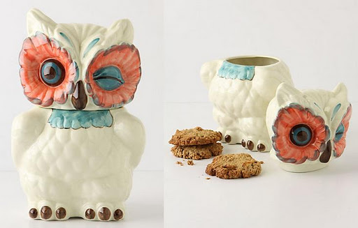 Anthropologie owl canister